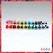 6 mm Plastic eyes Safety eyes Mixed colors - 12 PAIRS Sampler (6T1)