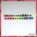 6 mm Mixed color animal amigurumi plastic craft safety eyes - 12 PAIRS Sampler (6P1)