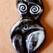 Handmade Porcelain Goddess Bead - Venus of Willendorf - Porcelain Bead