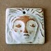 Ceramic Mini Tile Pendant Stoneware Spirit Goddess - Meditation Goddess
