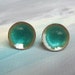 Enamel Stud Earrings - Alpine Dew Drops - Medium