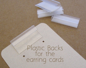 100 Plastic Backs Lips for Earring Card Adapters
