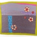 3.12.2012 small art quilt, contemporary, abstract, cotton, silk, linen. corduroy, dusty purple, grey, citron, neon pink, blue, red, ecru