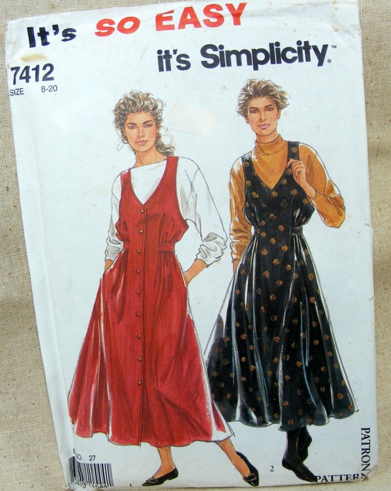 Its So Easy Simplicity Womens Jumper Pattern by JoyAnna on Etsy