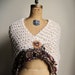 Bohemian Love Organic Cotton knit shawl Cream