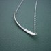 Forged Bar, sterling necklace