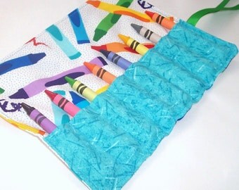CRAYON CRAZY Crayon Roll Up - Stocking Stuffer - Kids