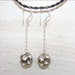 Vintage Rhinestone Ball Drops Dangle Earrings Wedding Bridal Prom