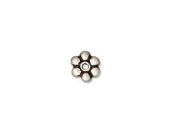 Fine Silver Plated LeadFree Pewter Daisy Spacer Beads 3mm (50) 36108