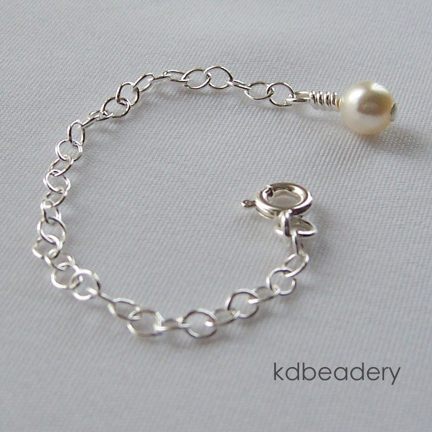 3 Inch Necklace Extender. Sterling Silver. Chain Extender.