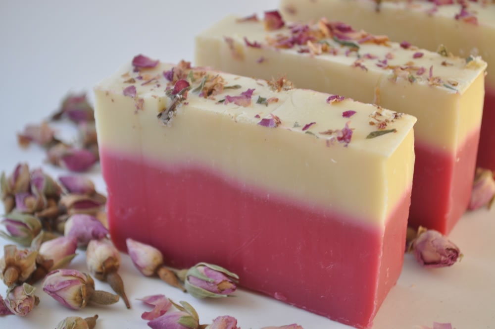 Rose Soap Handmade Soap Cold Process Soap Vegan Soap