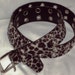 1980s Vintage Absolutely Fresh Leopard Print Fur Belt by Prestige Leather Size Small