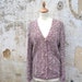 Vintage 1970s handknitted heathered cardigan size S/M