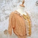 1850s/1900s French victorian mustard crepe blouse size S