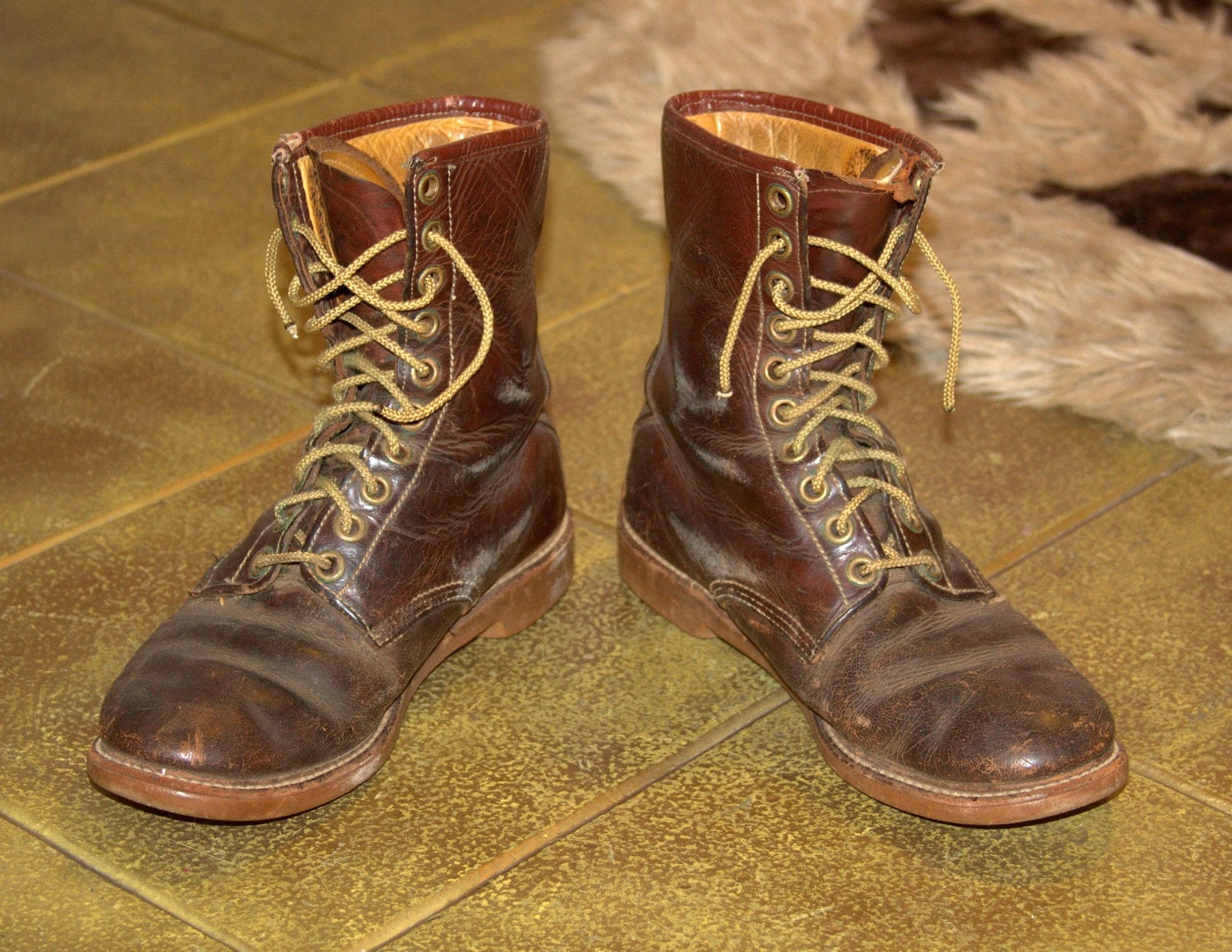 SUPER RARE Vintage 1940's Bronson Work Boots Women's