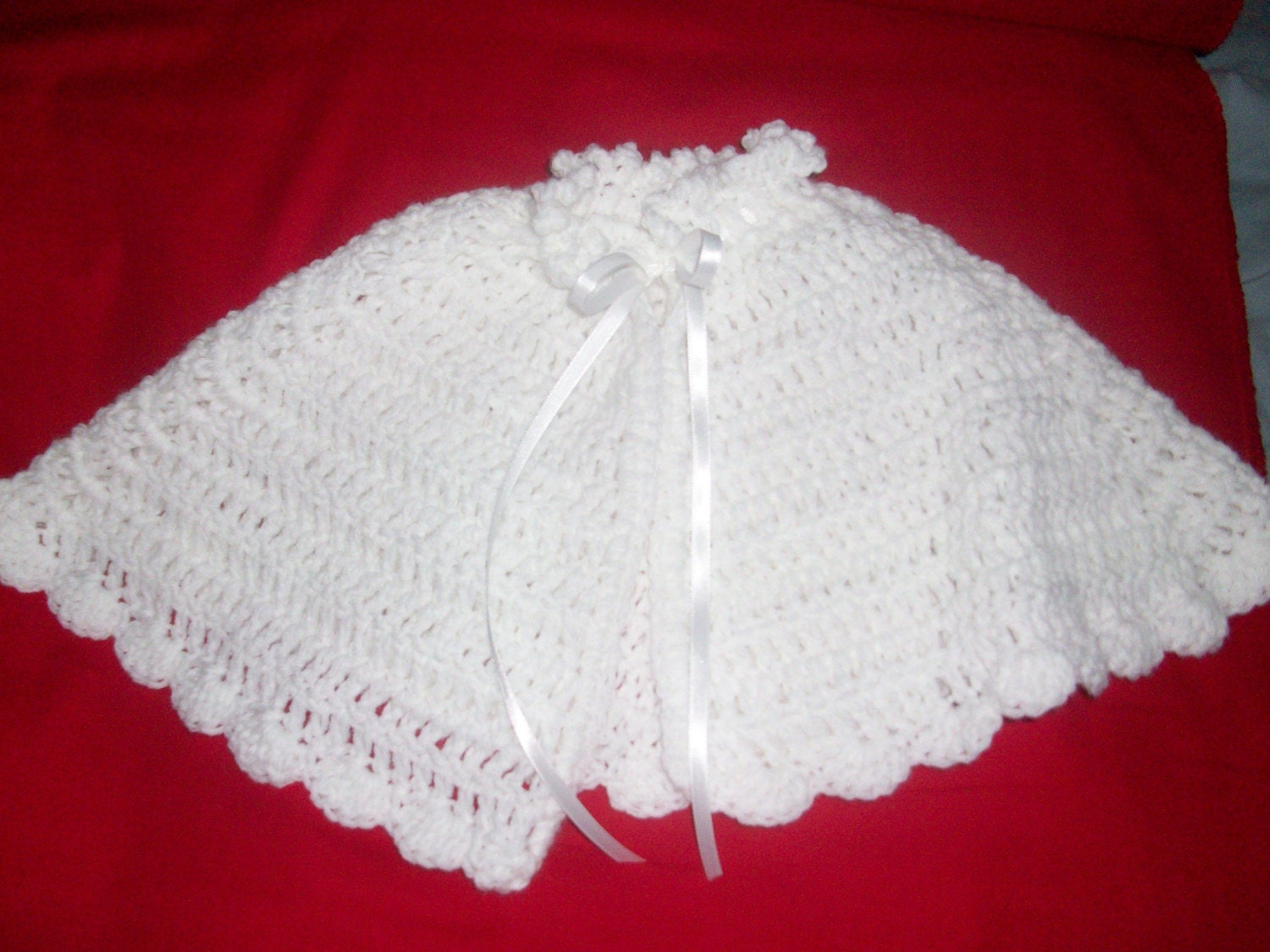 Handmade Crochet Short Baby Cape