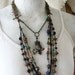 Necklace 318 - Woodland Owl Amulet jewelry - urban gypsy feather talisman