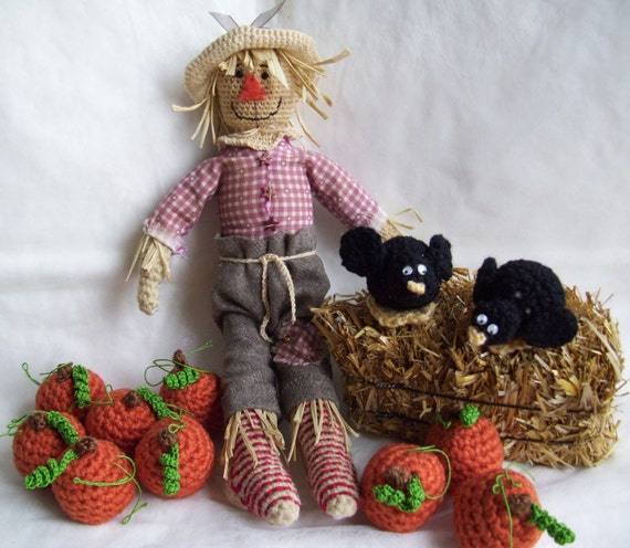 Scarecrow pdf crochet pattern by ktbdesigns on etsy