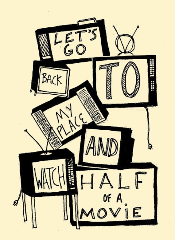 Items similar to Half of a Movie art print on Etsy