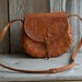 VINTAGE Peru leather embossed bag