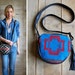 GYPSY small summer bag - leather and navajo cross body shoulder handbag