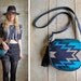 GYPSY small summer bag - leather and navajo cross body shoulder handbag
