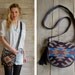 GYPSY small summer bag - leather and navajo cross body shoulder handbag