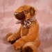 Pumpkin, a sweet, button jointed mohair bear, one of a kind for collectors