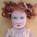 mermaid art doll ooak- - victorian- shabby chic- lace- soft burlap