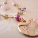 Reserved-Statement Butterfly necklace-Believe pendant w/ multicolored gemstones Necklace on 14k gf --Gold dainty briolette necklace on a fine 14k gold fill chain