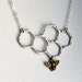 SALE- Sweets for the Sweet- Sterling Silver Honeycomb Necklace by Rachel Pfeffer