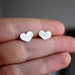 Dreamy Silver Heart Studs- Small