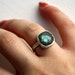 Bright Sterling Silver Labradorite Ring- Handmade by Rachel Pfeffer