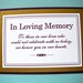 5x7 Tent Folded In Loving Memory Wedding Sign in Dark Purple and Metallic Gold - READY TO SHIP