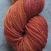 Hand Dyed Sparkle Sock Yarn - 438 yds - "Blood Orange"