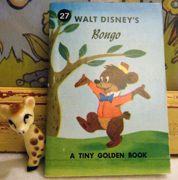 Tiny Golden Book Walt Disneys BONGO the Bear Miniature Book