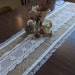 Love is the Thread - Vintage Lace and Burlap Table Runner
