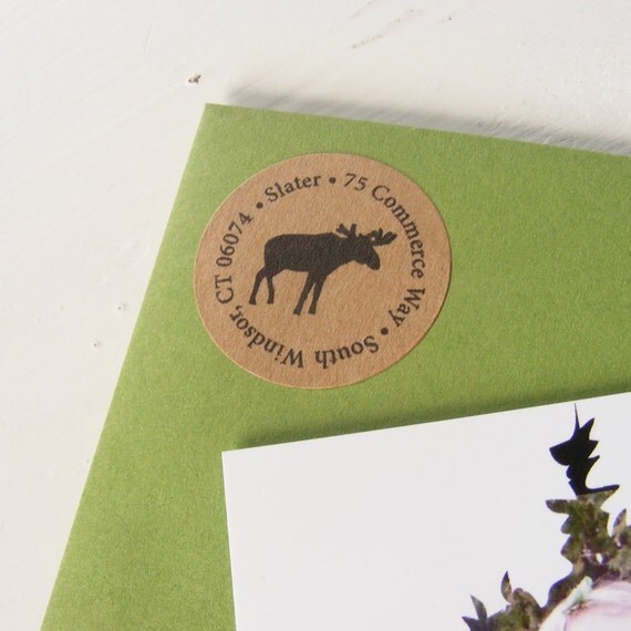 Moose Kraft Return Address Labels