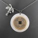 Chinese Coin Dragon Necklace - The Dragon and the Lucky Golden Coin by COGnitive Creations