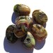 7 Lampwork Beads made from Translucent Reactive Silvered Glass SRA Free Combined US Shipping