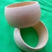 Wide Wooden Bracelets - Unfinished Wooden Bangles for decoupage yarn wrap painting two