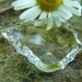 Crystal Pendant - Clear Baroque German Crystal - 37X26X8mm - one -free US shipping-