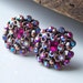 Joan Rivers Earrings: Fuschia Auroraborealis, Clip Ons, Etsy Jewelry, Jewelry, Gift