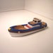 Blue White Cedar Wooden Toy Boat