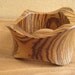 Zebrawood Bangle - Size Medium - Concave Wave - Tribal Inspired - African - Exotic Wood - Wooden - Stripe - Cuff