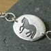 Trotting Horse Bracelet handmade dressage piaffe Andalusian recycled fine silver pendant on .925 sterling chain