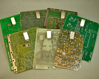 Recycled CIRCUIT BOARD CLIPBOARD Mini Magnetic pkg1