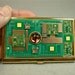 Recycled 24K Gold CIRCUIT BOARD Vintage Brass Card Holder