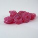 Lampwork Spacer Beads - Raspberry Rose