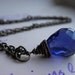 Sale Amethyst Crystal Quartz Pendant Necklace, Violet, February Birthstone